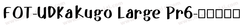 FOT-UDKakugo Large Pr6字体转换
